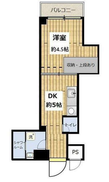 セブンスター第1青葉台(1DK/5階)の間取り写真