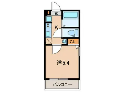 グレース蒲田(1K/2階)の間取り写真