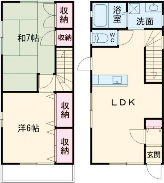 メゾンセギュレ(2LDK/1階)の間取り写真