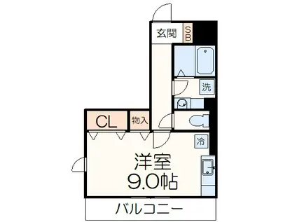 アネックス永山(ワンルーム/3階)の間取り写真