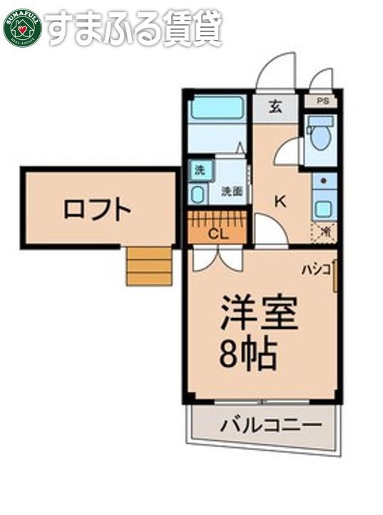 コーポ桜井 A(1K/1階)の間取り写真