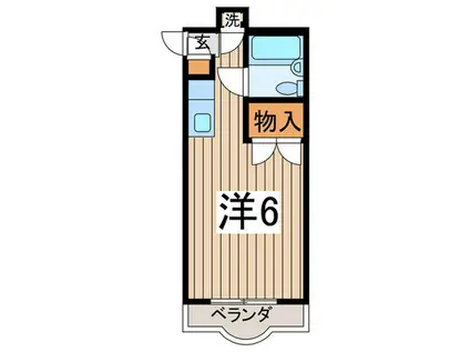 サンヨーズマンション(ワンルーム/1階)の間取り写真