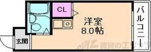プレアール吹田ノース(ワンルーム/3階)の間取り写真