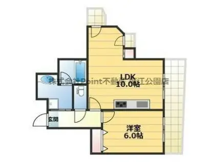 エマーブルナンバ(1LDK/10階)の間取り写真
