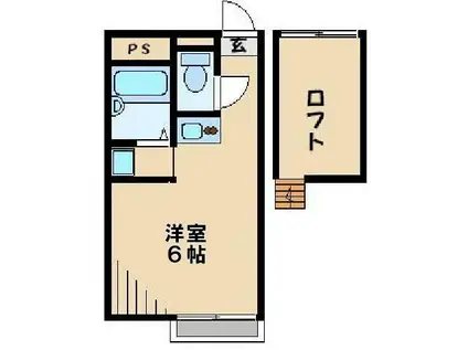 レオパレス初雁 11532(1K/2階)の間取り写真