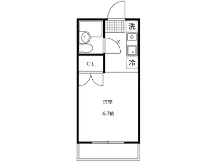 ファーストコーポ(1K/1階)の間取り写真