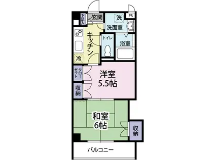 メゾンプリエール(2K/3階)の間取り写真