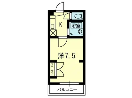 星寿八王寺ビル(1K/3階)の間取り写真