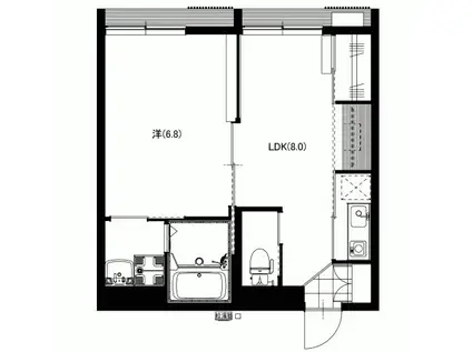 FOREST A(1LDK/1階)の間取り写真