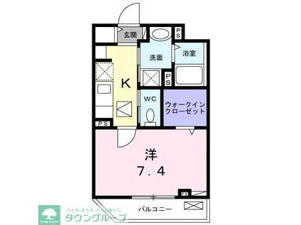 ラピュタ(1K/1階)の間取り写真