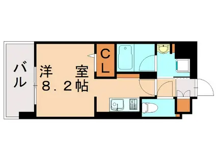 LANDIC 03152(ワンルーム/6階)の間取り写真