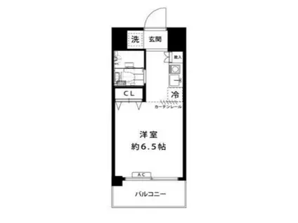 つつじヶ丘M&M(ワンルーム/6階)の間取り写真