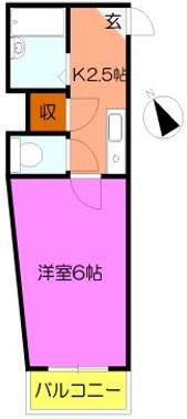 パティオ滝野川壱番館(1K/1階)の間取り写真