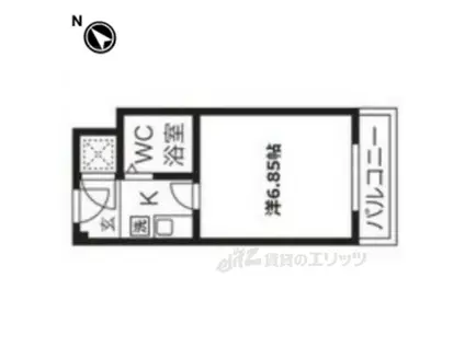 エヌエムドゥーズ(1K/3階)の間取り写真