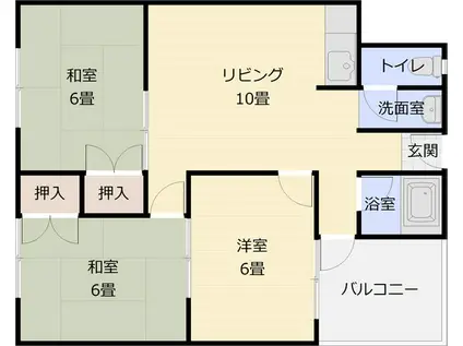 アネックス(3LDK/4階)の間取り写真