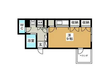 フォレストコート葛西(ワンルーム/5階)の間取り写真