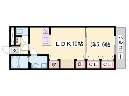 めぞん一刻(1LDK/1階)の間取り写真