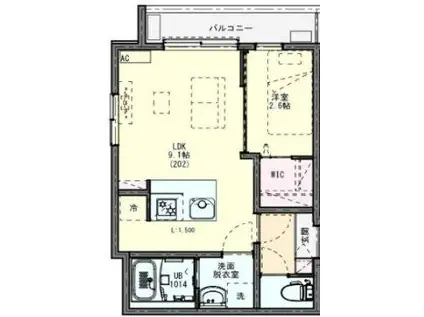 KLEIS一之江II(1LDK/2階)の間取り写真