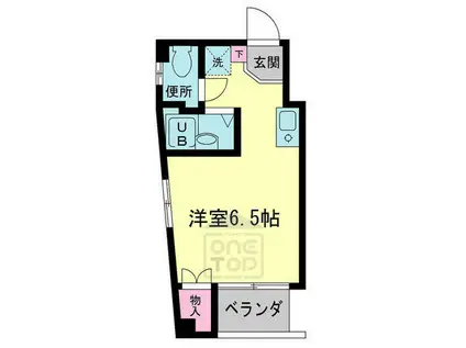 コスモガーデンR(ワンルーム/2階)の間取り写真