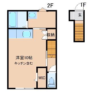 INTEGRAL BRUGGE(ワンルーム/1階)の間取り写真