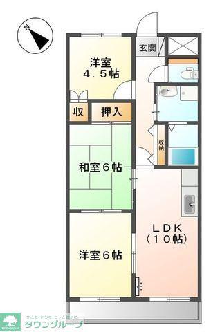MAISON COMFORCE(3LDK/2階)の間取り写真