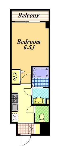 N-STAGE行徳(1K/1階)の間取り写真