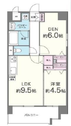 海老江サンライズ(2LDK/4階)の間取り写真