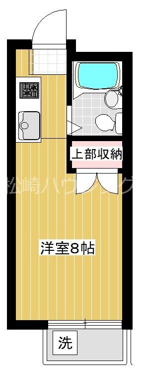 パークマンション(ワンルーム/1階)の間取り写真