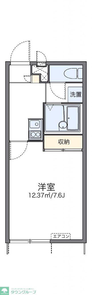 レオパレスレオーノIII(1K/1階)の間取り写真