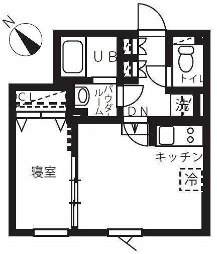 ジェイエムケー田園調布(1DK/1階)の間取り写真