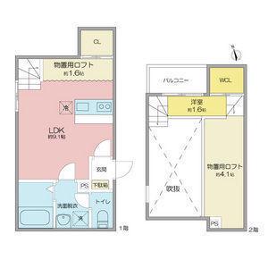 STELLA(ワンルーム/1階)の間取り写真