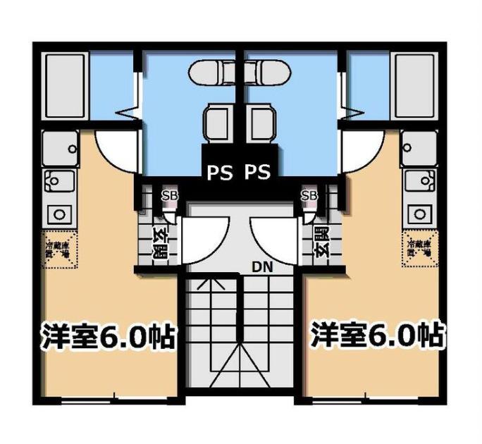 KIフラット山吹町(ワンルーム/5階)の間取り写真