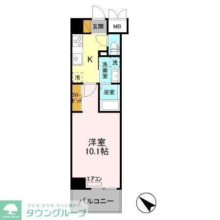 SOULAGEMENT(1K/6階)の間取り写真