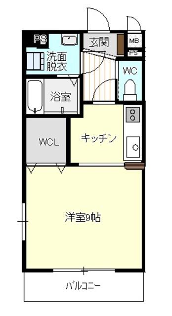 ふぉーゆう館(1K/3階)の間取り写真