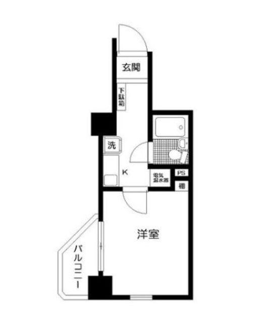 日神パレステージ中村橋(1K/4階)の間取り写真