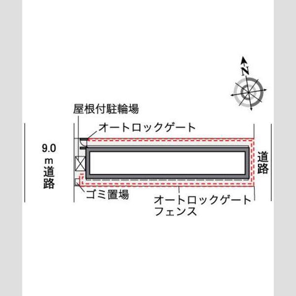 レオパレス大門(1K/1階)の間取り写真