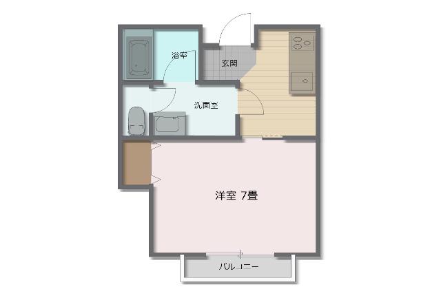 ウエストコート(1K/2階)の間取り写真