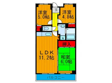 元町RURAL(3LDK/3階)の間取り写真