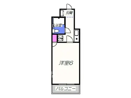 シティハイツ寺地町東(1K/4階)の間取り写真