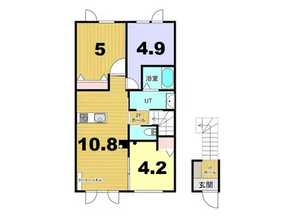 ノーザンパーク千歳(3LDK/2階)の間取り写真