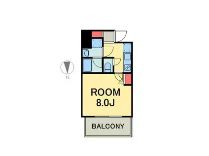 コンフォリア大島(1K/9階)の間取り写真