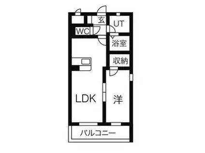 プレステージ千種(1LDK/1階)の間取り写真