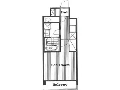 ラポール上板橋(1K/2階)の間取り写真
