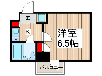 グランピア朝霞(1K/3階)の間取り写真