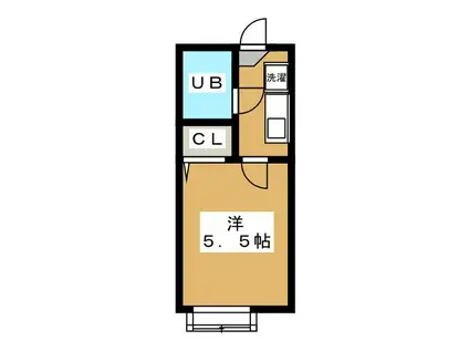 サニーコート北葛西B(1K/2階)の間取り写真
