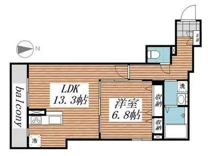 パークアヴェニュー(1LDK/3階)の間取り写真