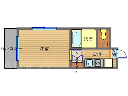 アディール・カネガエ(1K/9階)の間取り写真