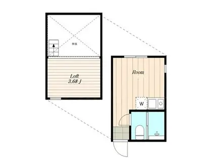 SHINE生麦(ワンルーム/1階)の間取り写真