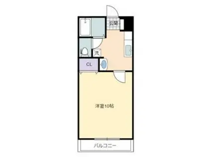 アークサニー(1K/1階)の間取り写真