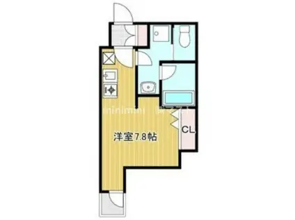 サンネクテール天満橋(ワンルーム/4階)の間取り写真